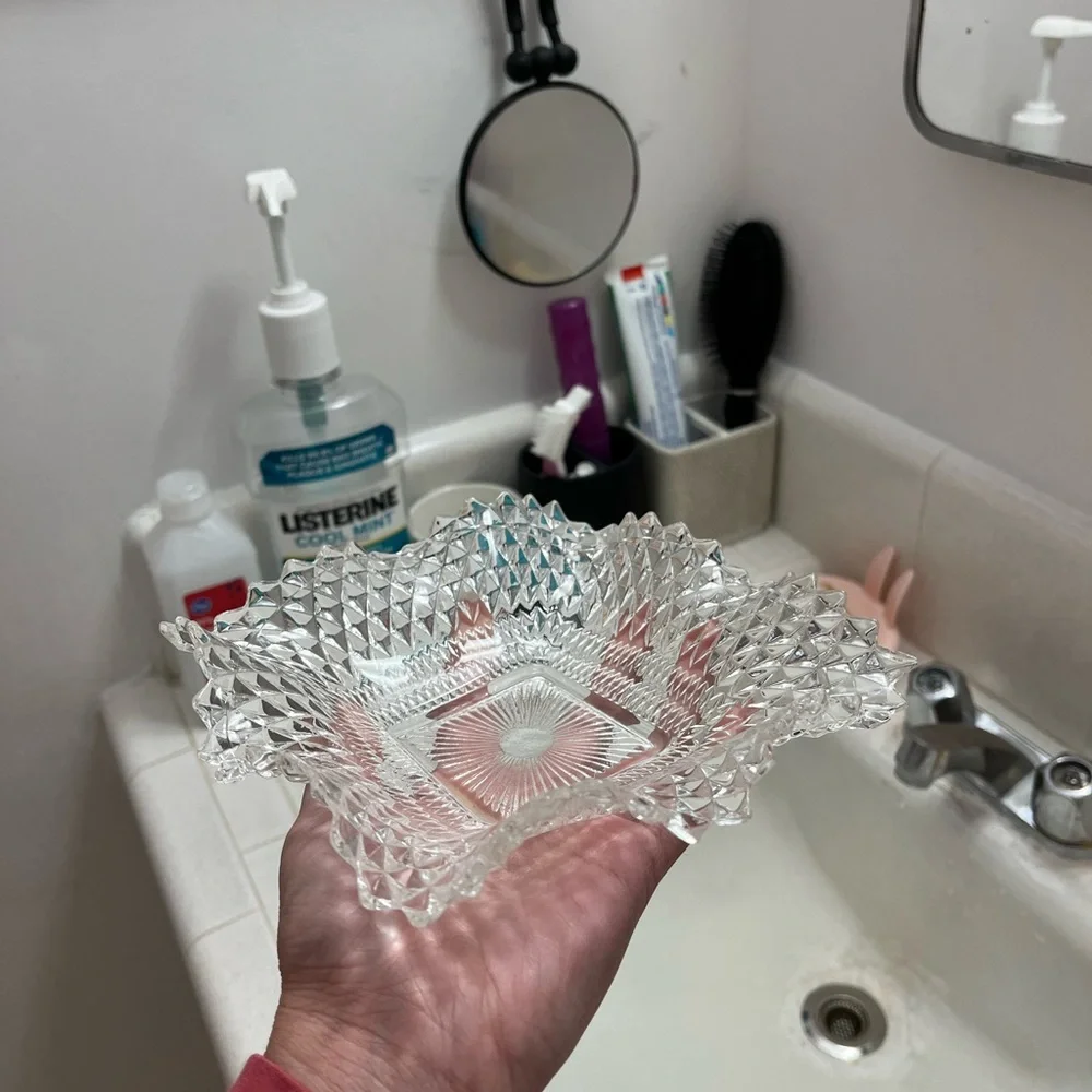 Elegant Clear Glass Trays